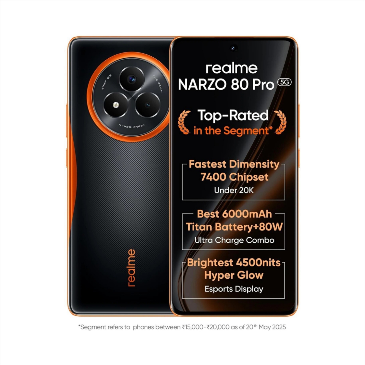 WhatsApp Image 2026-05-29 at 11.30.07 PM realme NARZO 80 Pro 5G (Nitro Orange, 256 GB) (8 GB RAM) - Image 1