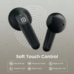 Portronics Harmonics Twins S18 in Ear TWS Earbud,30H Playtime,HD Mic, Game/Music Mode Bluetooth Headset (Black, In the Ear) - Image 2