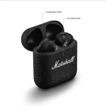 Marshall Minor IV Wireless Earbuds 30+ Hr of Playtime, Water-Resistant, Wireless Charging Bluetooth Headset (Black, True Wireless) - Image 3
