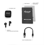 Marshall Minor IV Wireless Earbuds 30+ Hr of Playtime, Water-Resistant, Wireless Charging Bluetooth Headset (Black, True Wireless) - Image 5