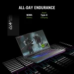 ASUS ROG Strix G16 (2026) AMD Ryzen 9 16 Core 8940HX - (16 GB/1 TB SSD/Windows 11 Home/8 GB Graphics/NVIDIA GeForce RTX 5050/165 Hz) G614PH-RV073WS Gaming Laptop (16 inch, Eclipse Gray, 2.5 kg, With MS Office - Image 3
