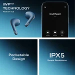 boAt Airdopes Alpha,35H Battery, 13mm Drivers,ENx, Stream Ad Free Music via App Bluetooth Headset (Deep Blue, In the Ear) - Image 5