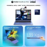 MOTOROLA Motobook 60 Pro Full Metal OLED AI PC Intel Core Ultra 5 225H - (16 GB/512 GB SSD/Windows 11 Home) 83NY000DIN Thin and Light Laptop (14 inch, PANTONE Wedgewood, 1.39 kg, With MS Office) - Image 2