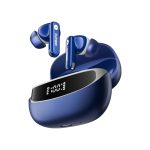 Number Navo Buds Z1 w/ Digital Display, 72H Playtime, 4Mic ENC, Dual Pairing, Hi-Bass Bluetooth Headset (Winter Blue, True Wireless)