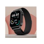 Fire-Boltt Rise Luxe Bluetooth Calling 47mm (1.85), Metal Body & Rotating Crown, 123 Sports Smartwatch (Black Millanese Strap, Free Size)