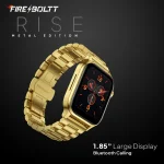 Fire-Boltt Rise Luxe Bluetooth Calling 47mm (1.85), Metal Body & Rotating Crown, 123 Sports Smartwatch (Gold Millanese Strap, Free Size) - Image 3